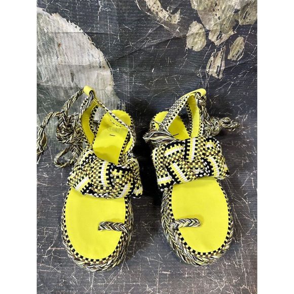 New Free People X AMAMBAIH Gabriela Wrap Sandals Size 36 - Picture 2 of 6